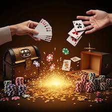 Pengguna memeriksa Poin Reward di ponsel